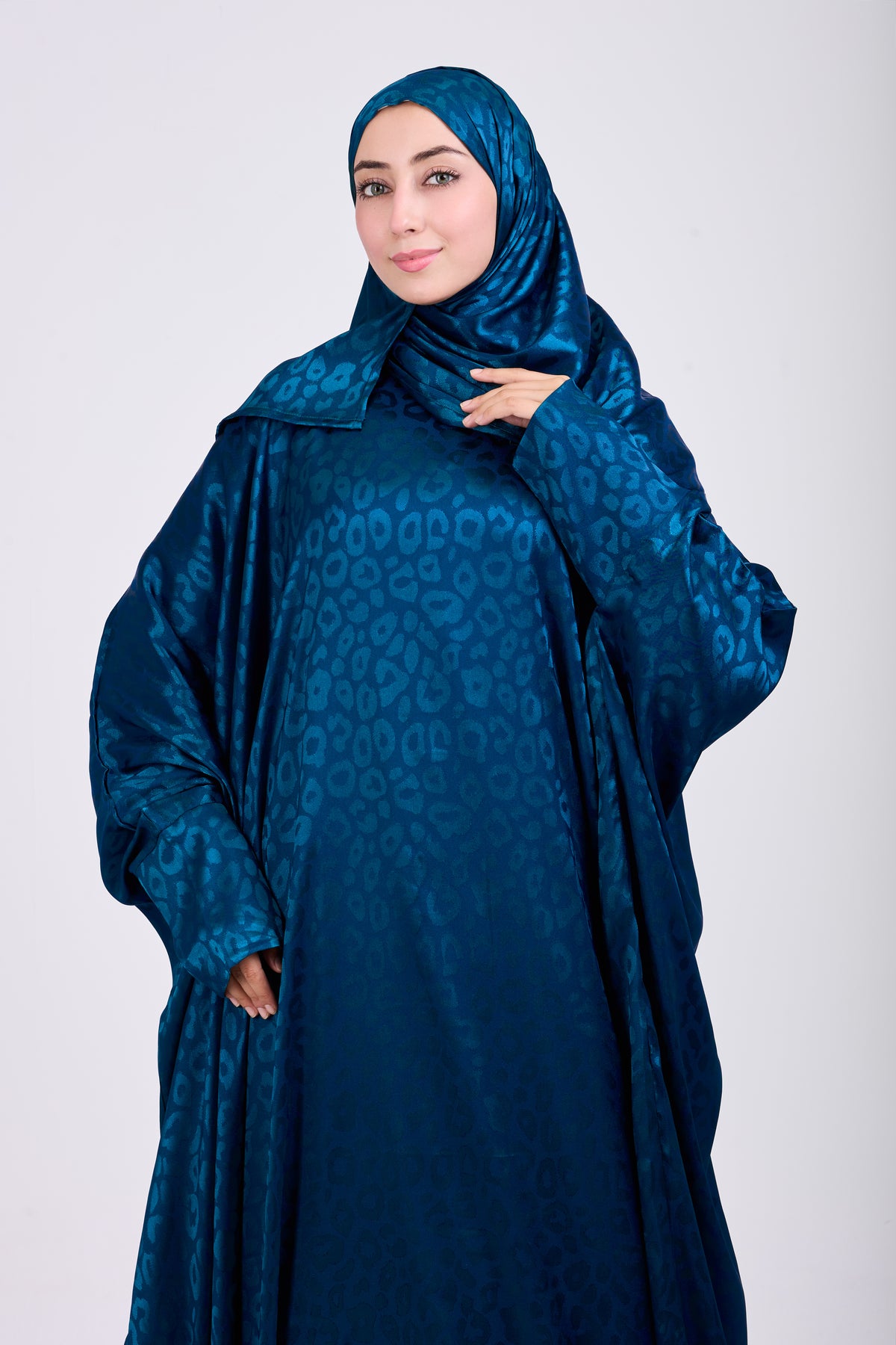 Denim Satin Jacquard butterfly