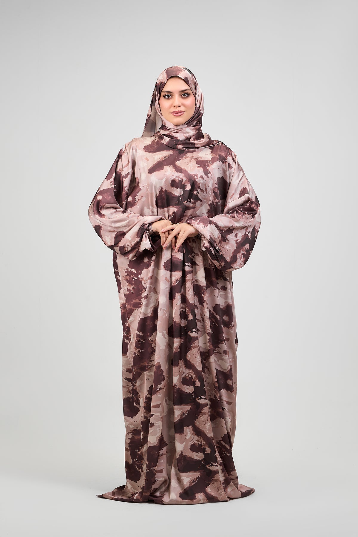 Nay printed satin