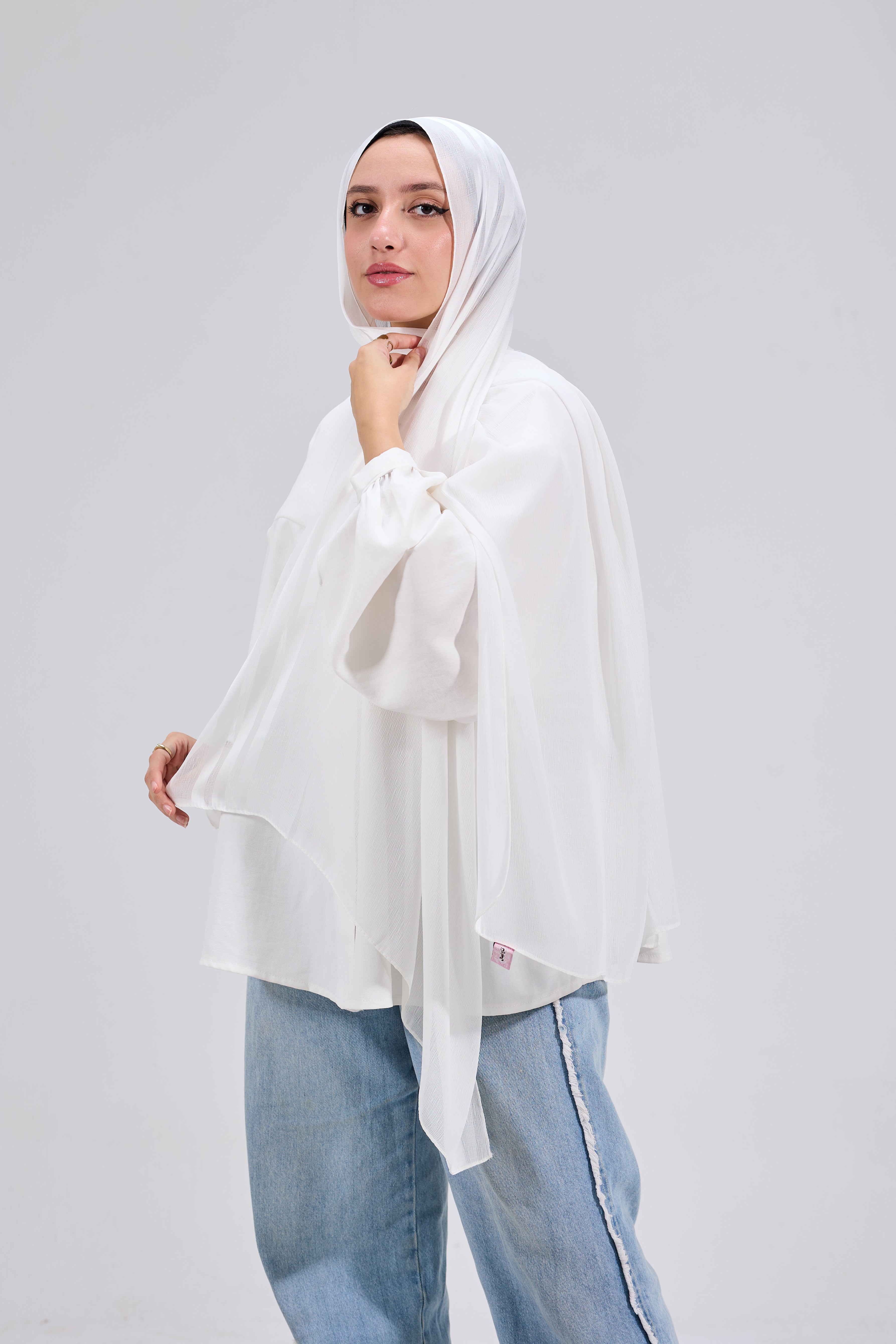 White Dubetta Satin