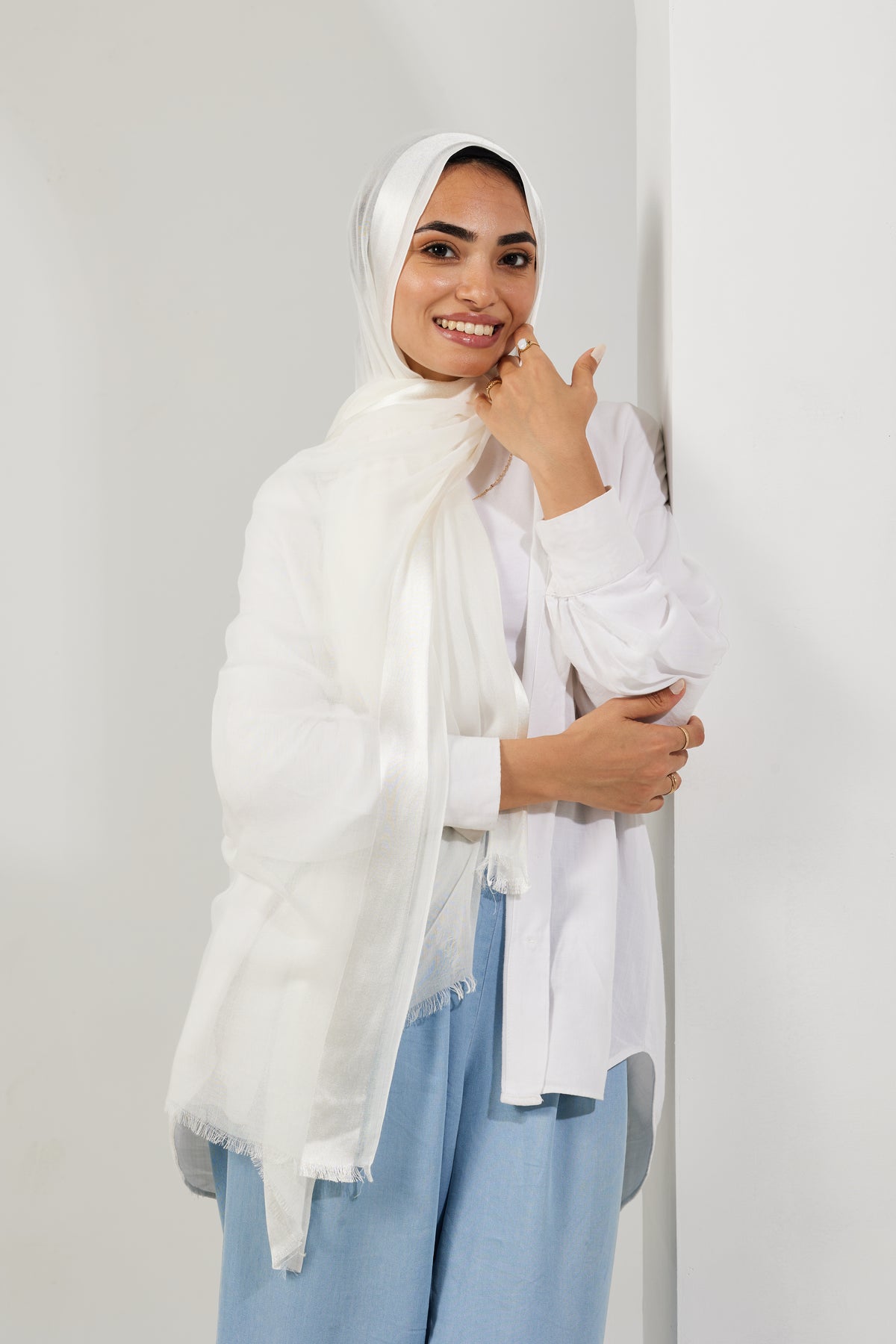 White shash Satin