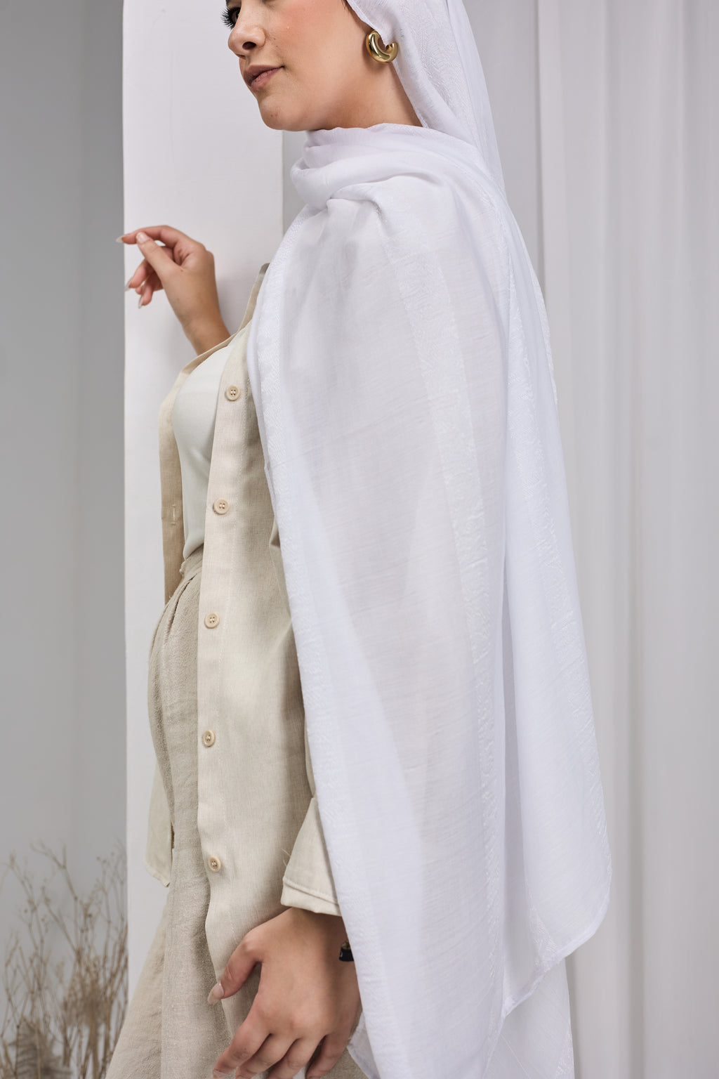 White Handmade cotton
