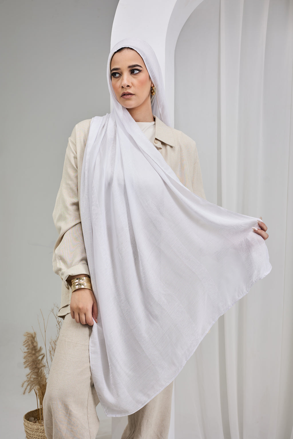 White Handmade cotton