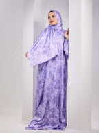 Amethyst printed Satin Jacquard