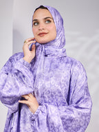 Amethyst printed Satin Jacquard