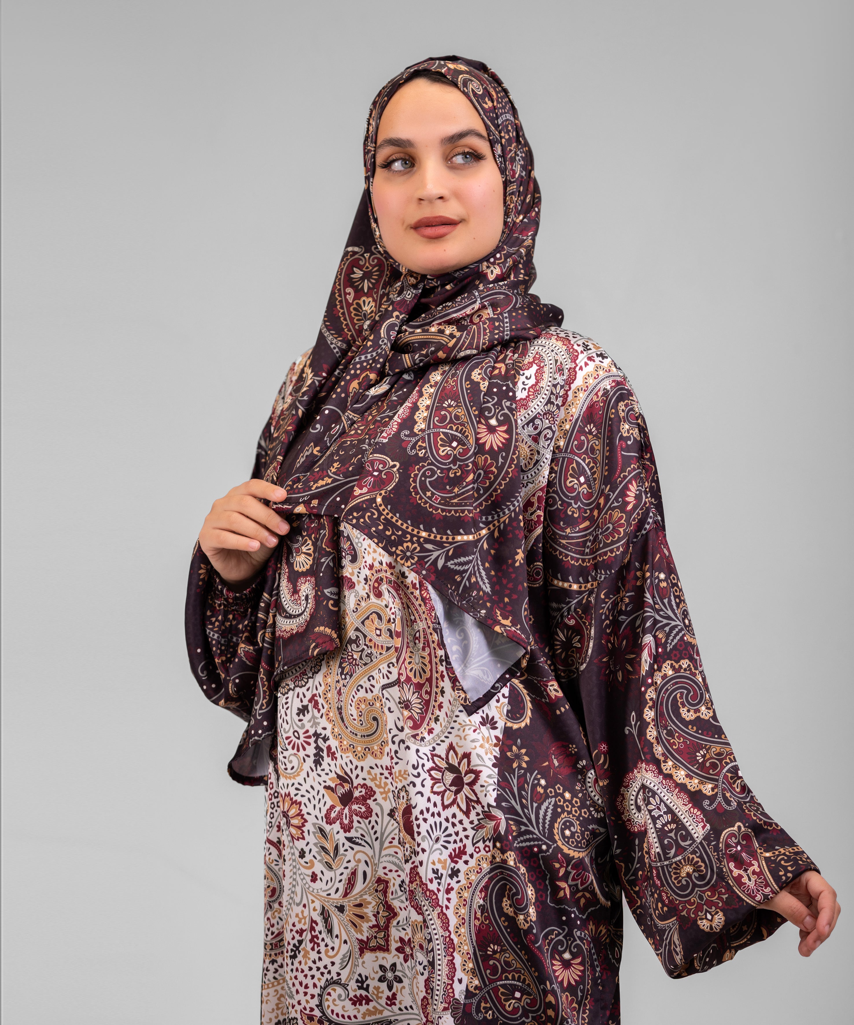 Sidrah Printed Satin