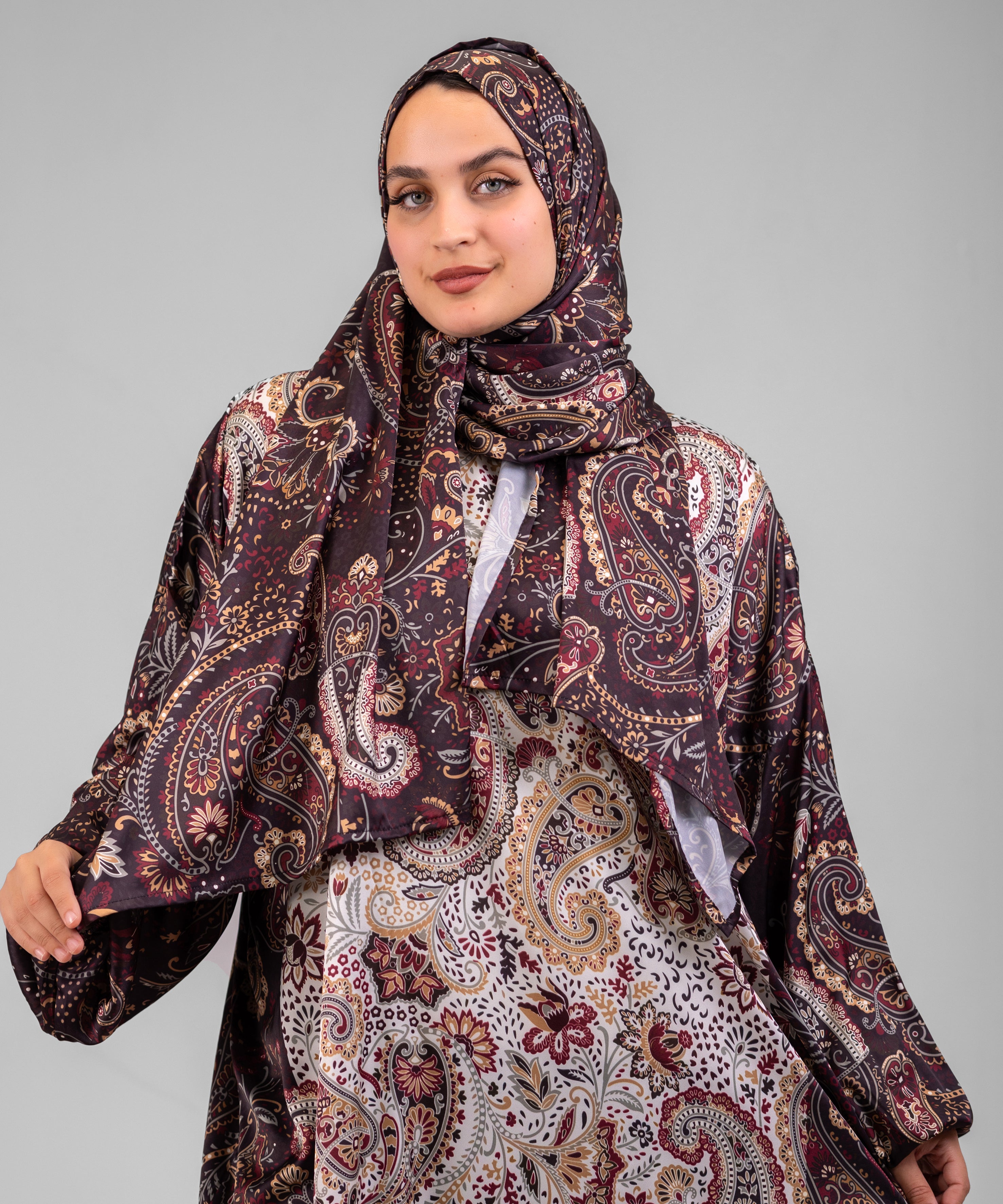 Sidrah Printed Satin