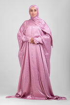 Light Pink Satin Jacquard butterfly