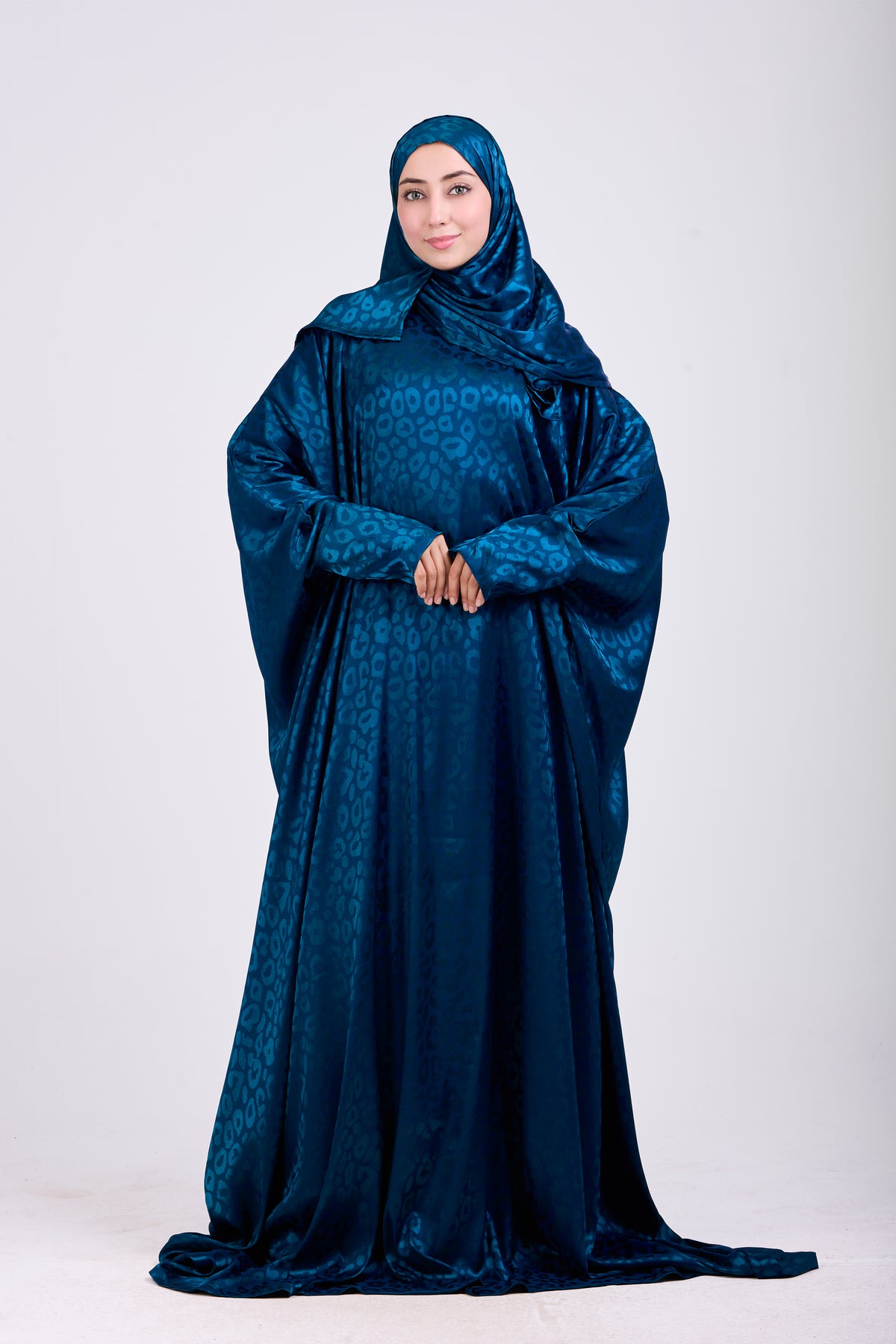 Denim Satin Jacquard butterfly