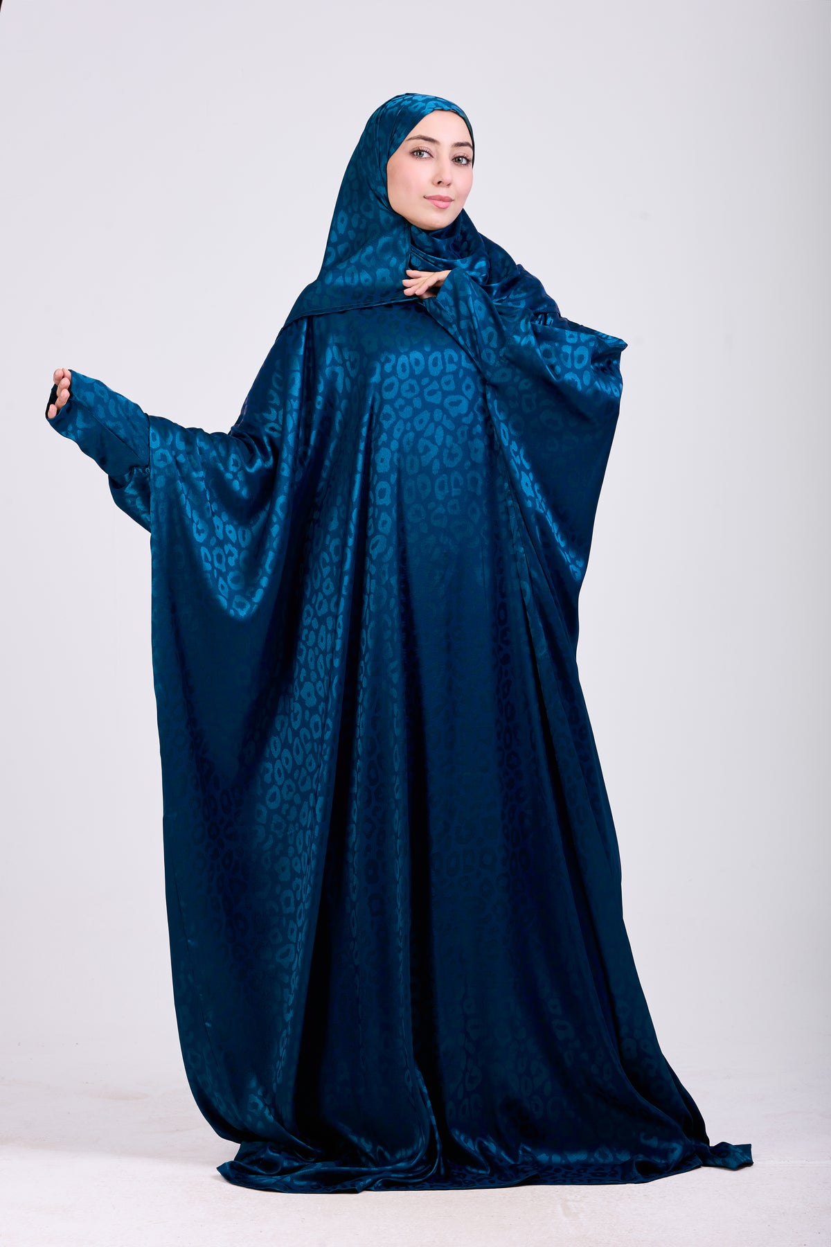 Denim Satin Jacquard butterfly