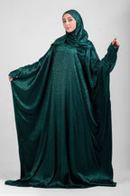 Arabic Green Satin Jacquard butterfly