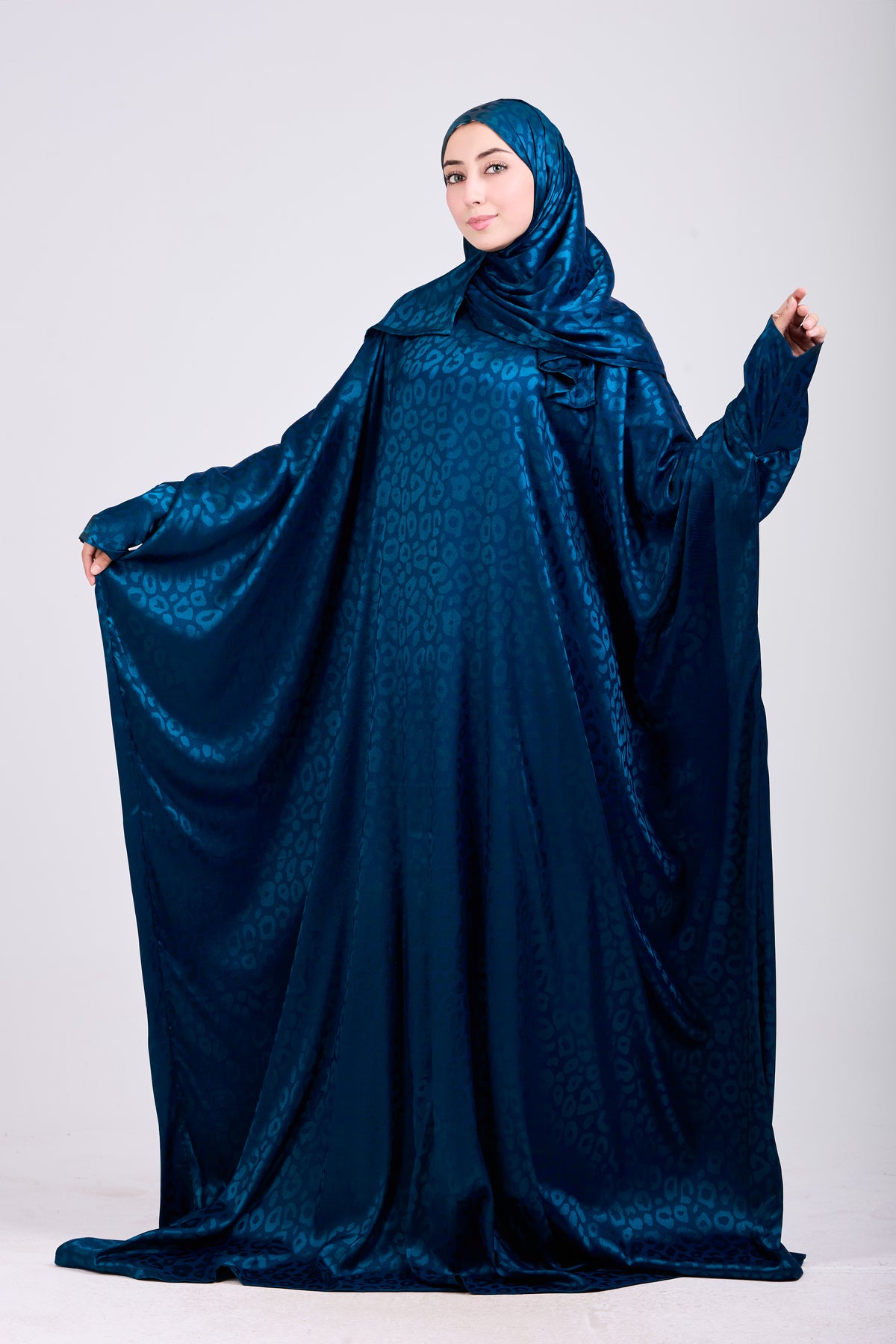 Denim Satin Jacquard butterfly