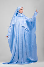 Sky Satin Jacquard butterfly