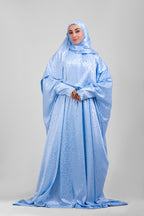 Sky Satin Jacquard butterfly