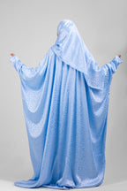 Sky Satin Jacquard butterfly