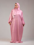 Pink Polka Satin