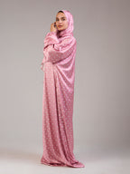 Pink Polka Satin