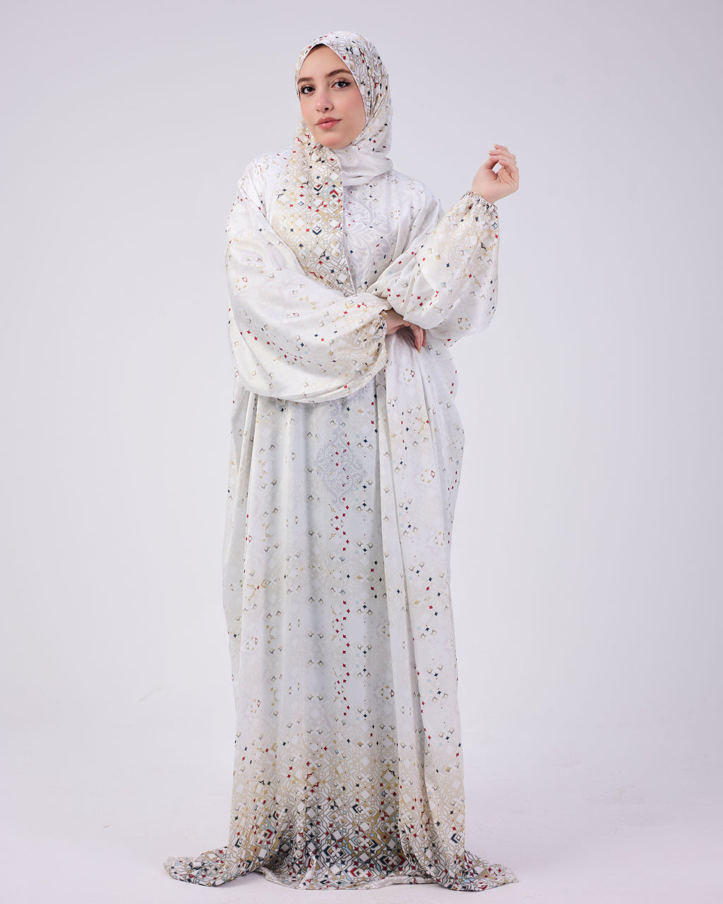 Rahmah Printed Satin