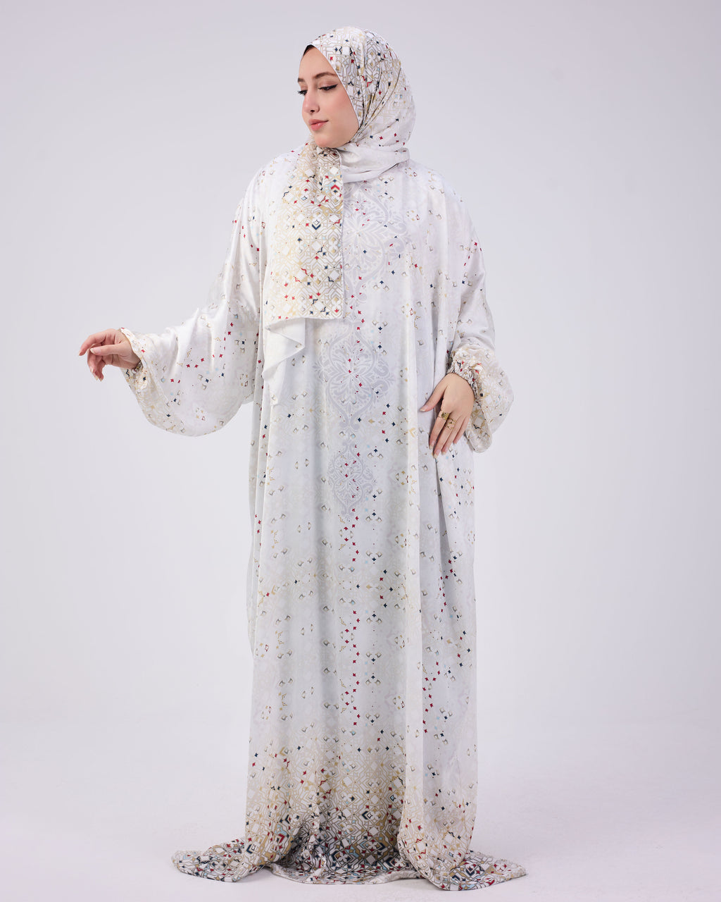 Rahmah Printed Satin
