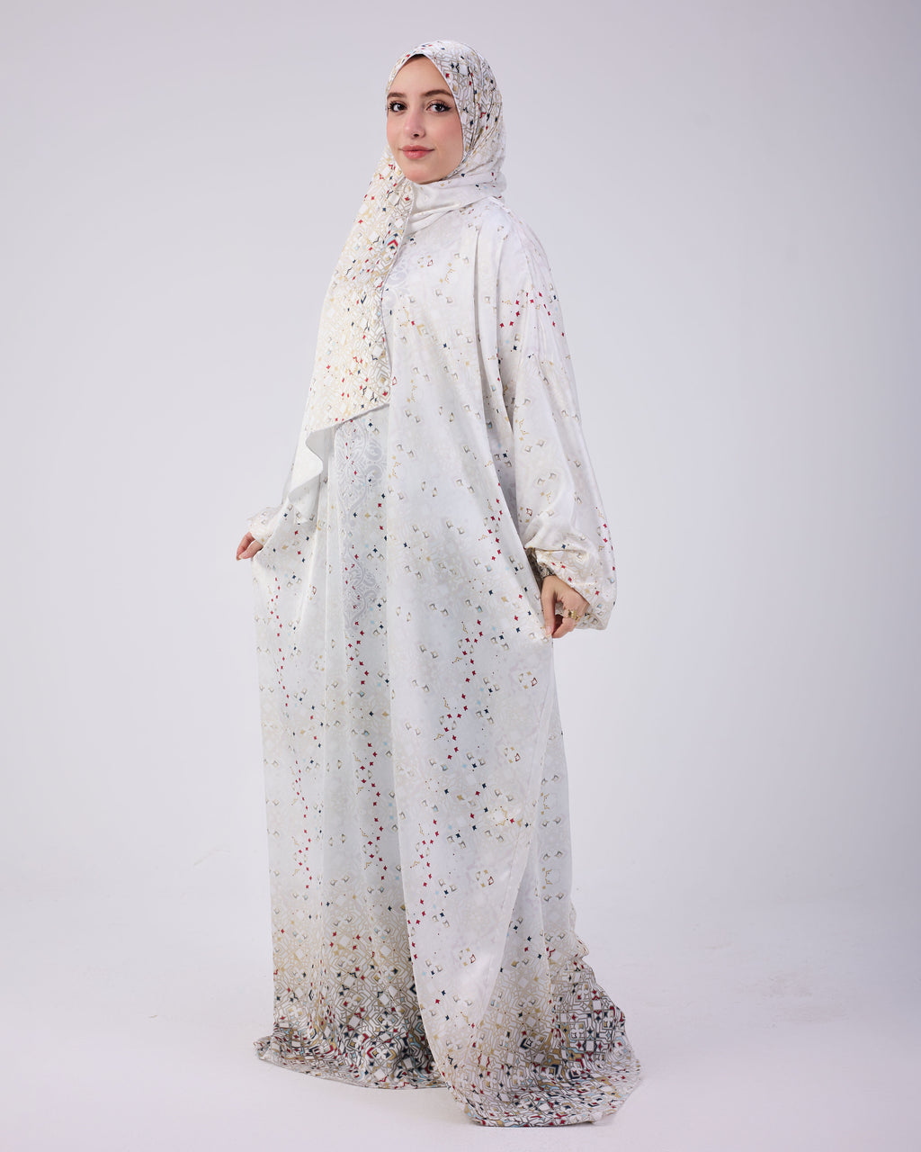 Rahmah Printed Satin