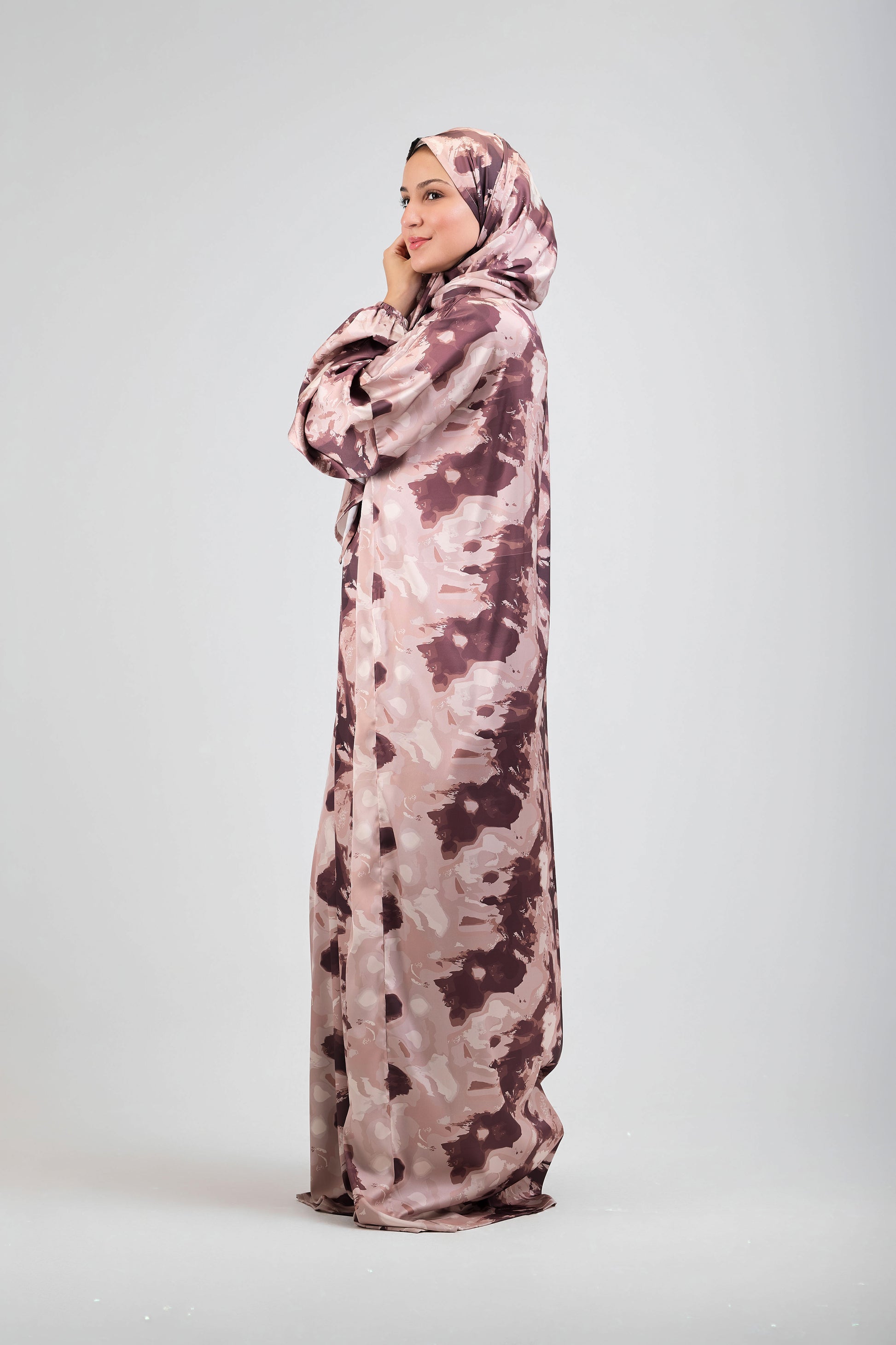 Nay printed satin