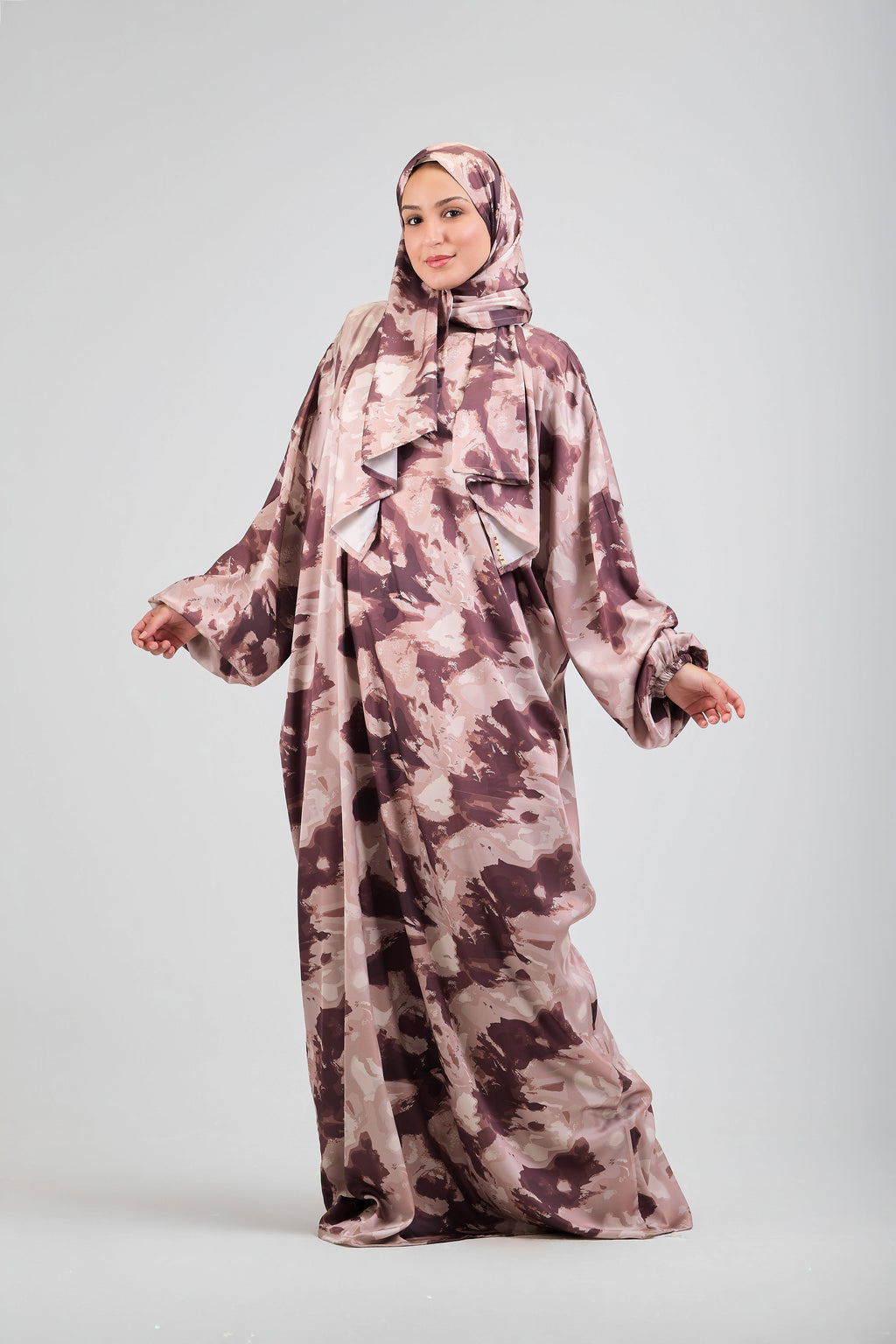 Nay printed satin