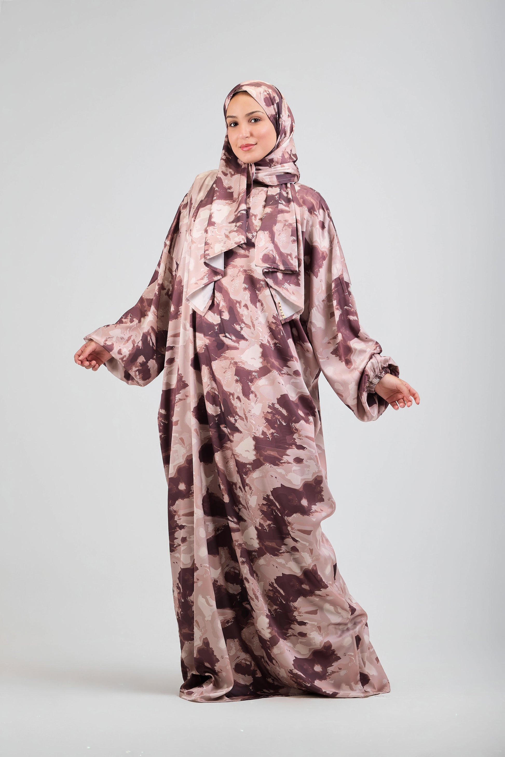 Nay printed satin