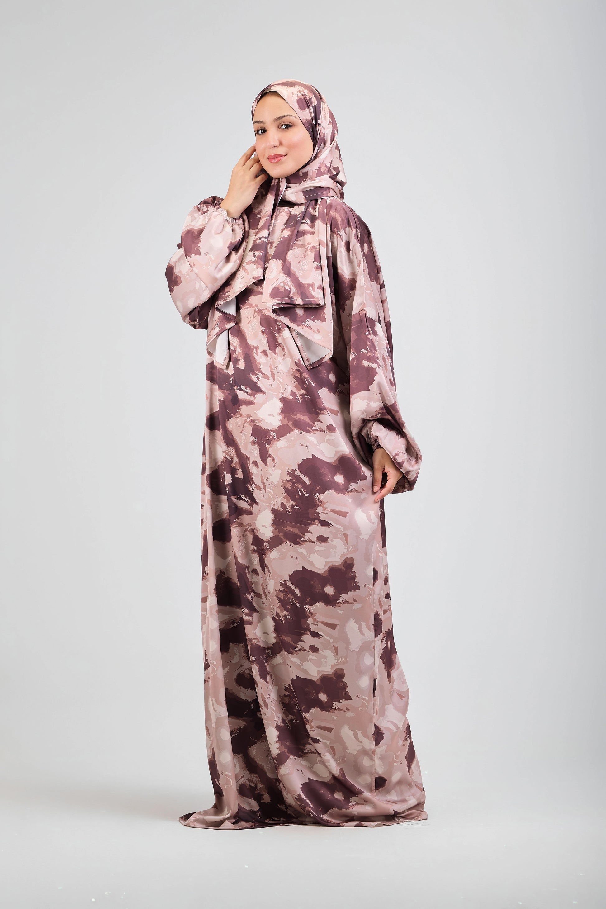 Nay printed satin