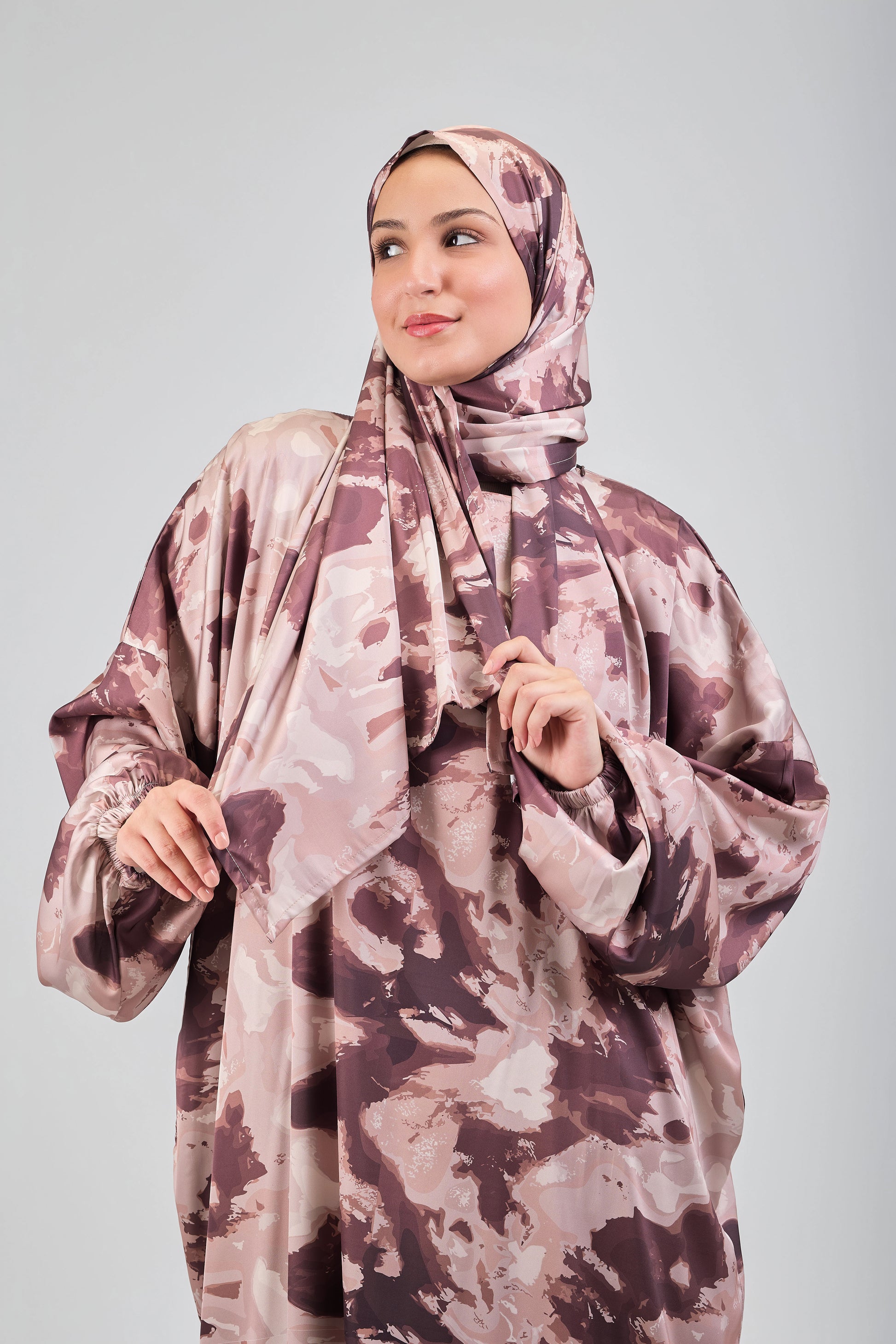 Nay printed satin