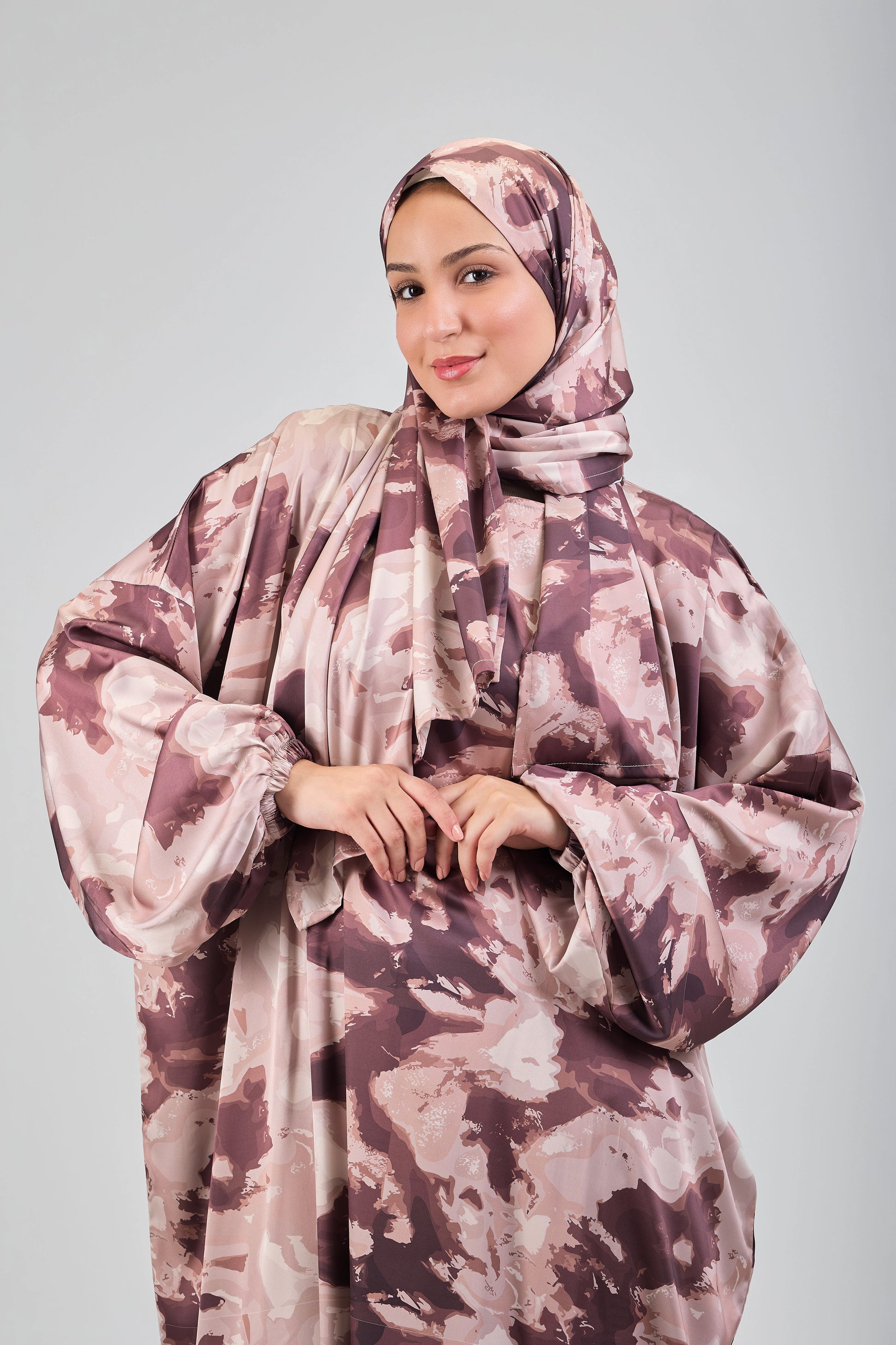 Nay printed satin