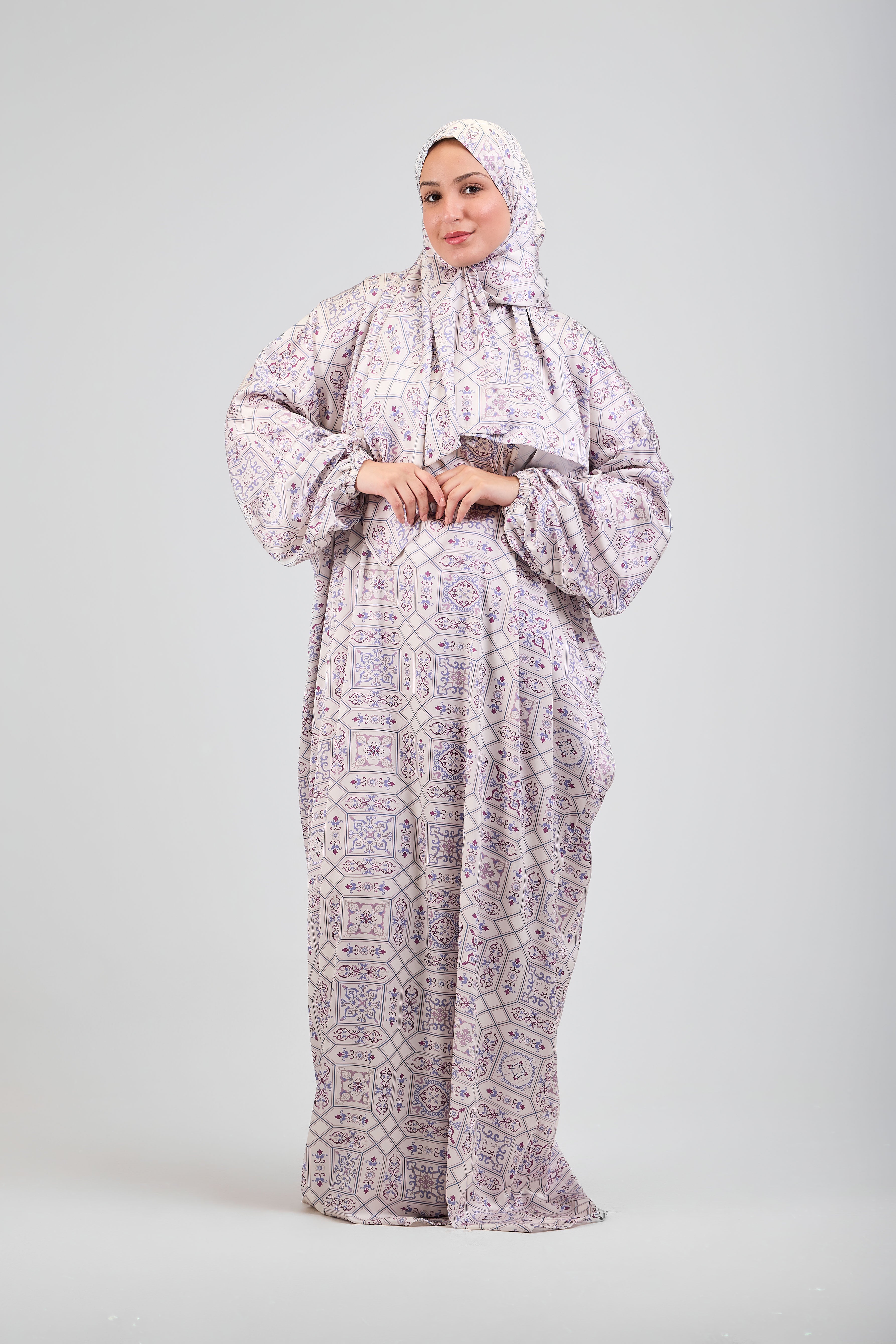 Zina printed satin