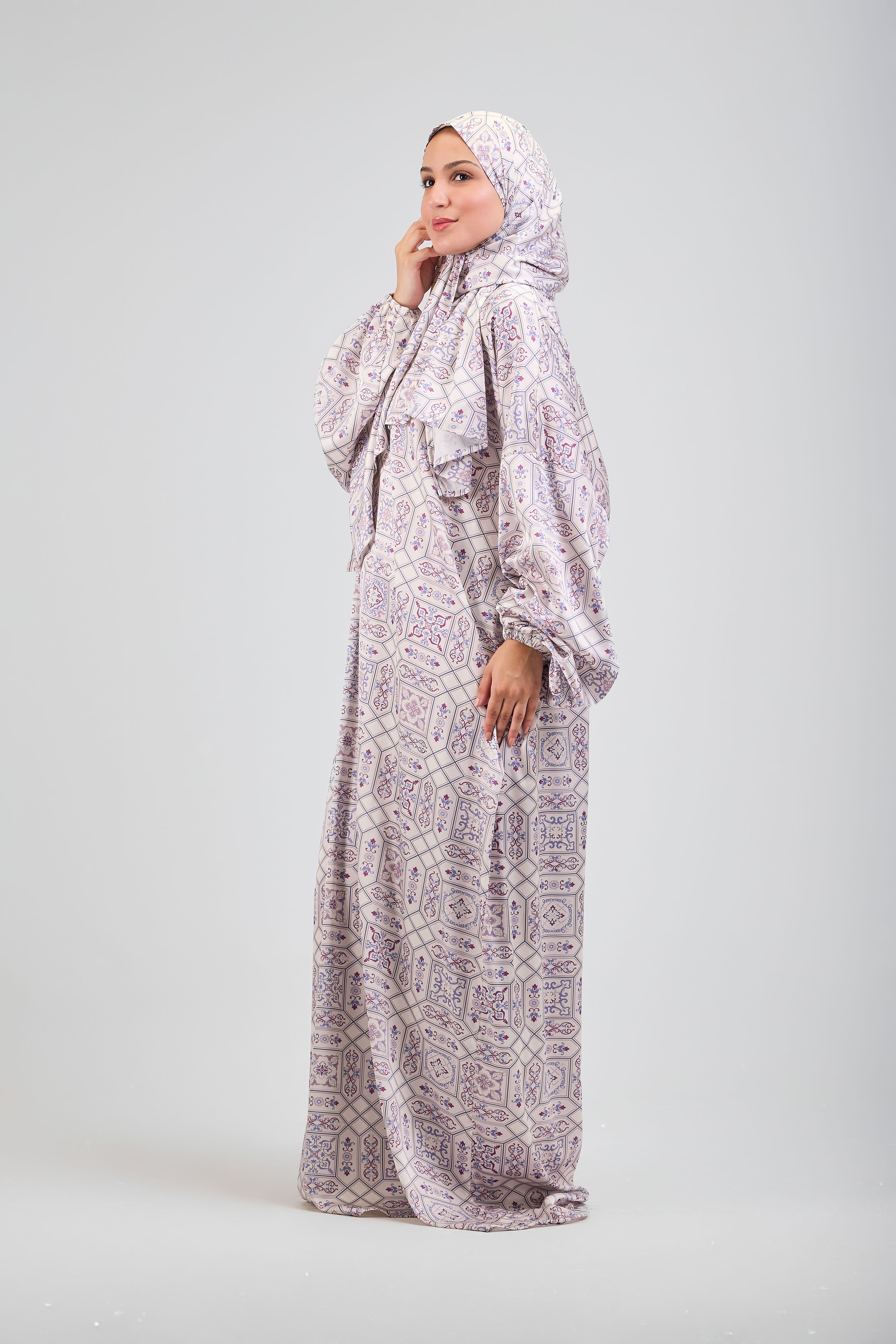 Zina printed satin