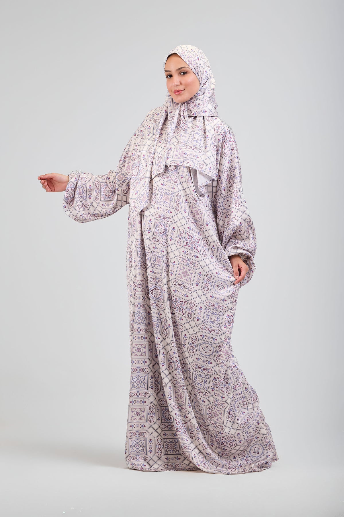 Zina printed satin