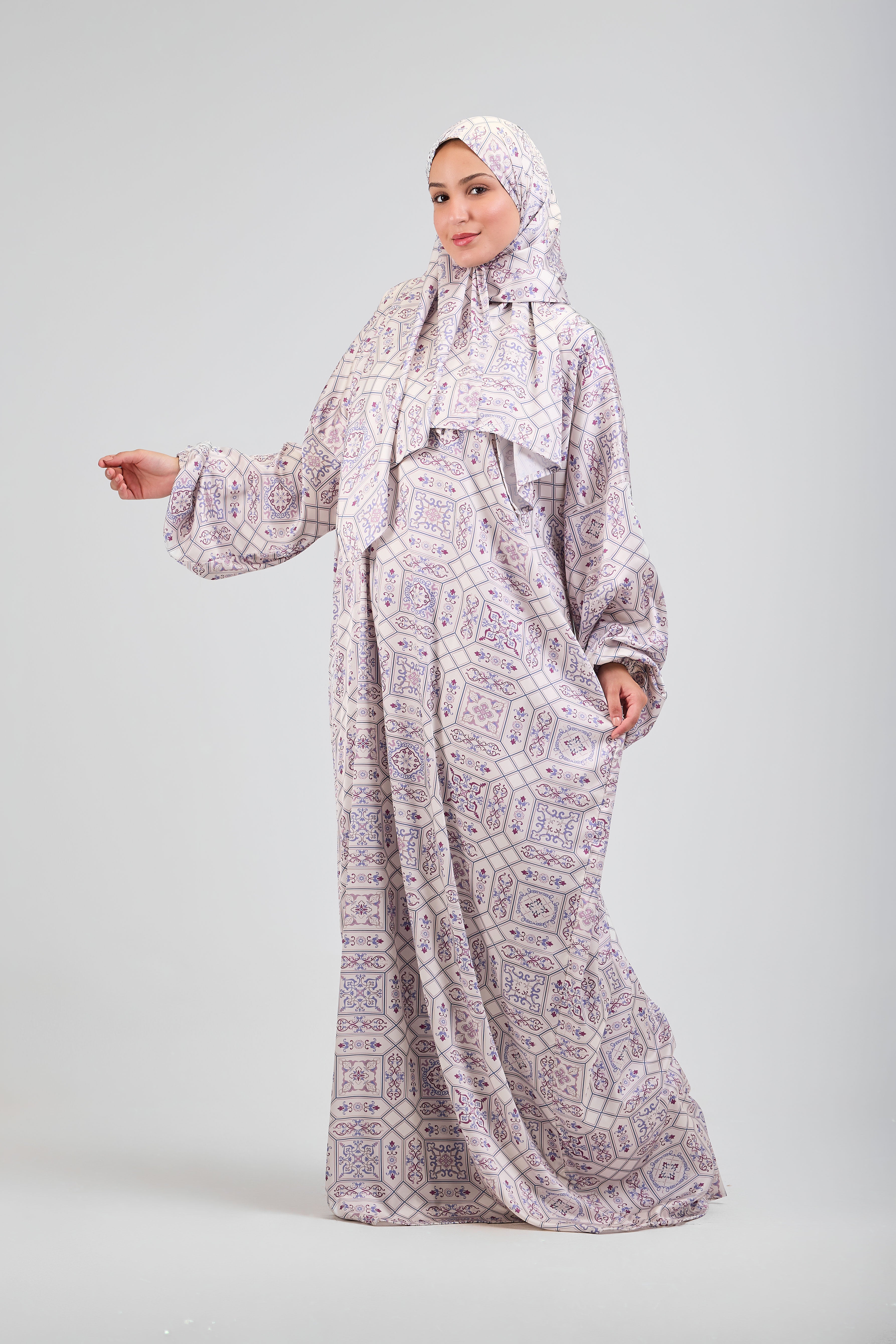 Zina printed satin