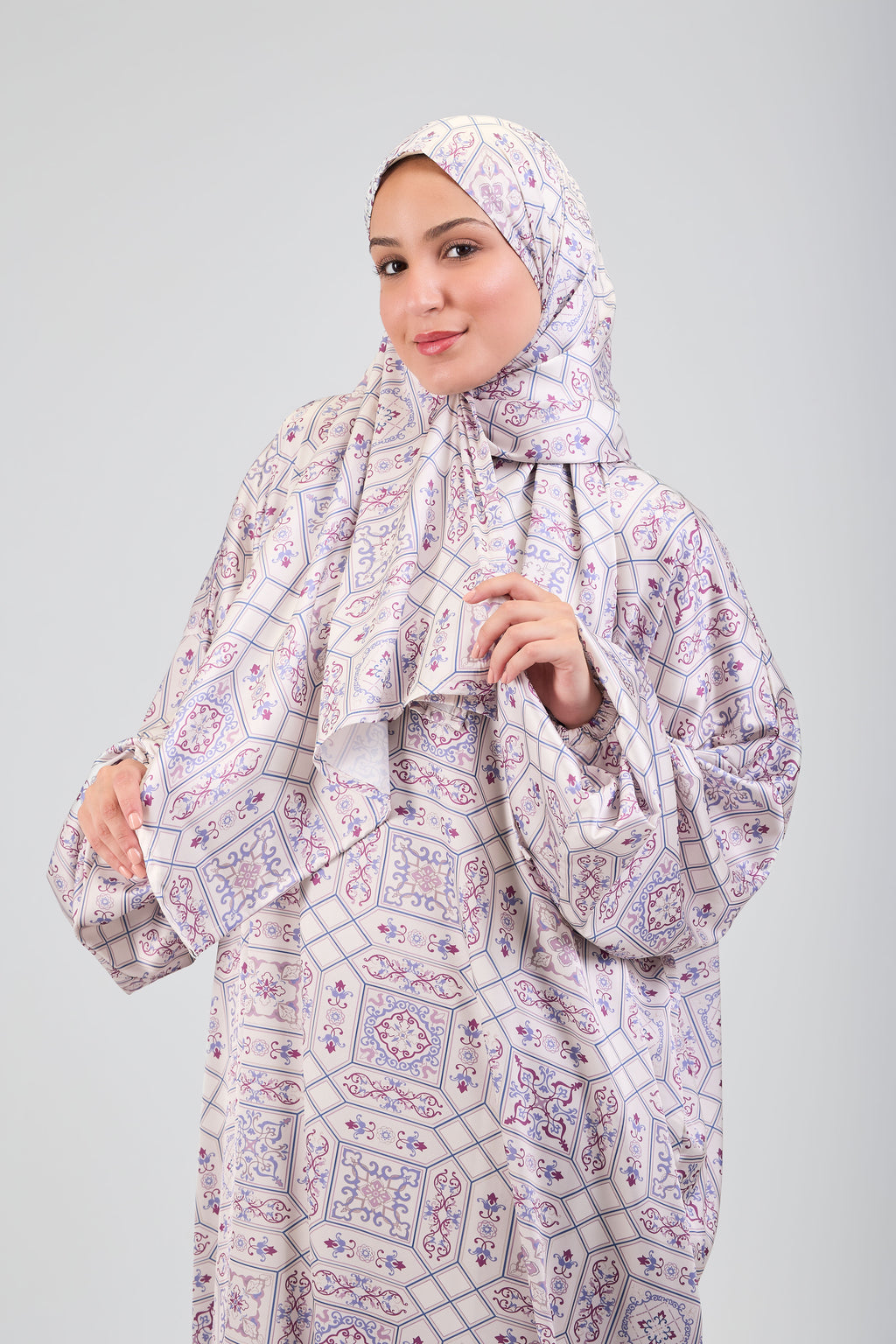 Zina printed satin