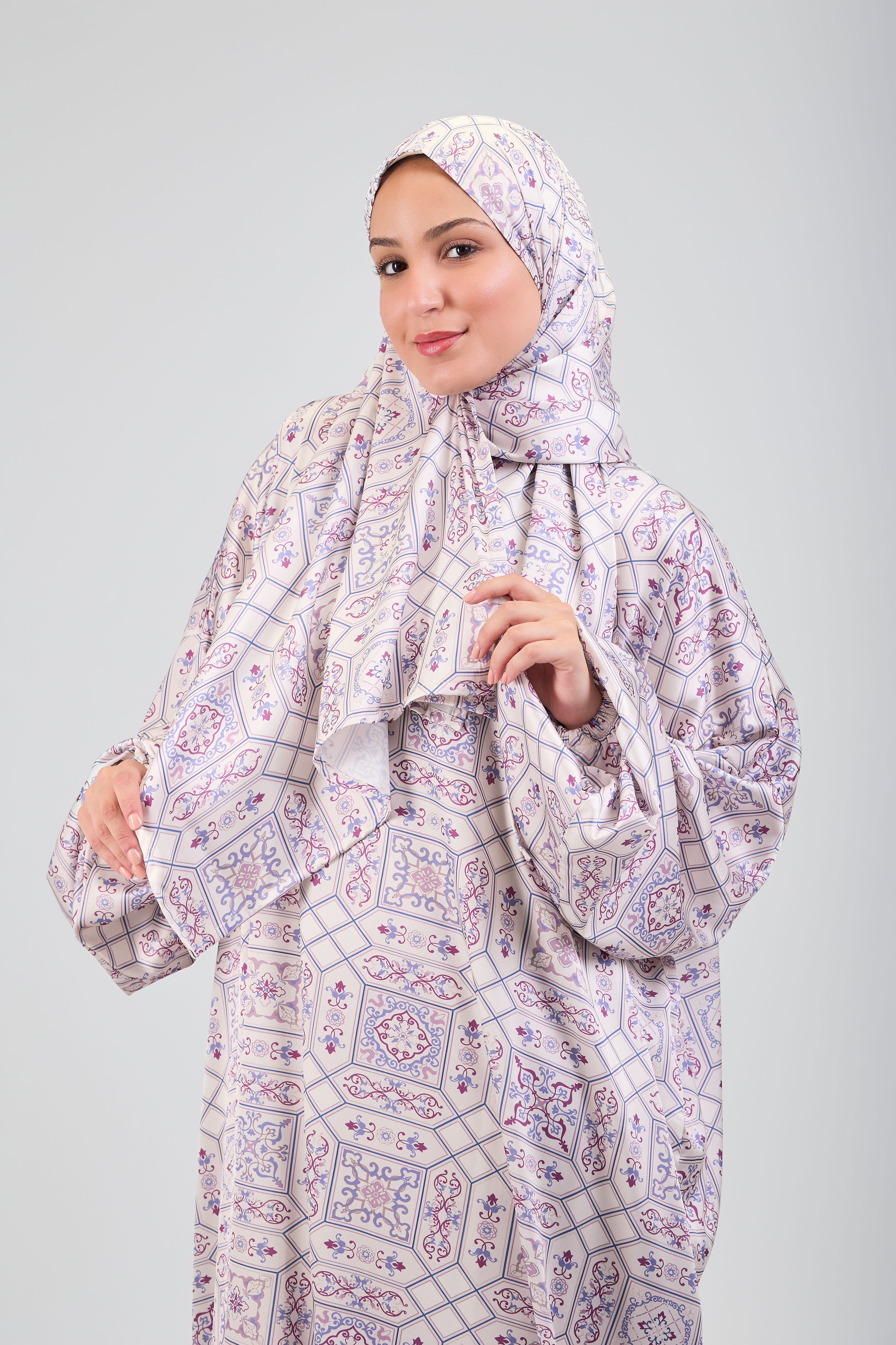 Zina printed satin