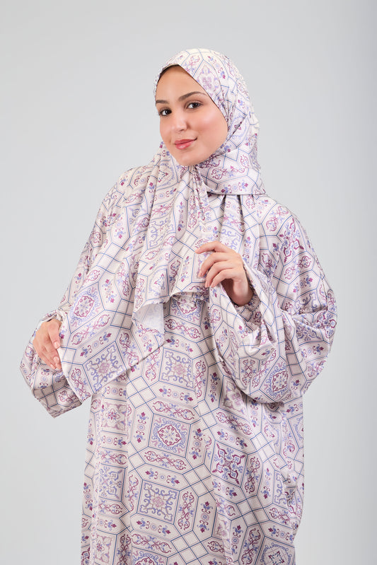 Zina printed satin