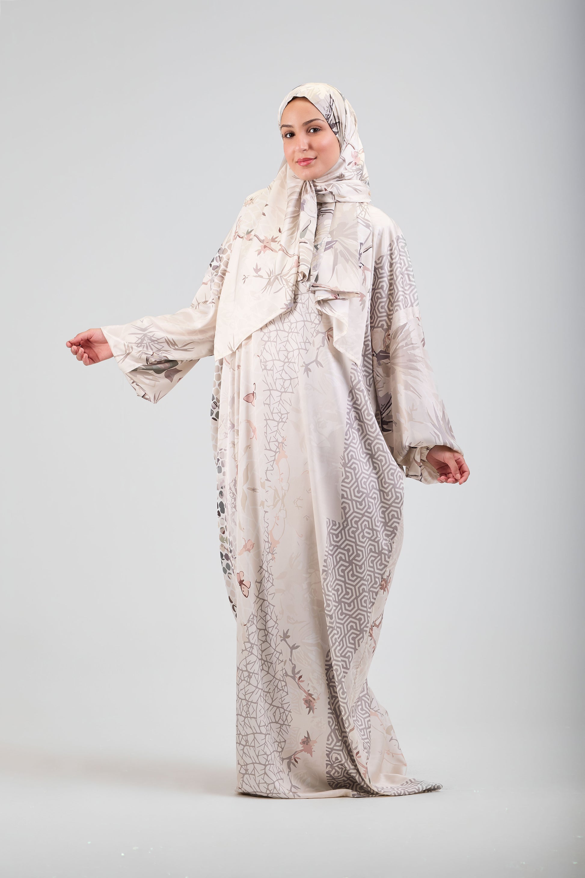 Bariq printed satin
