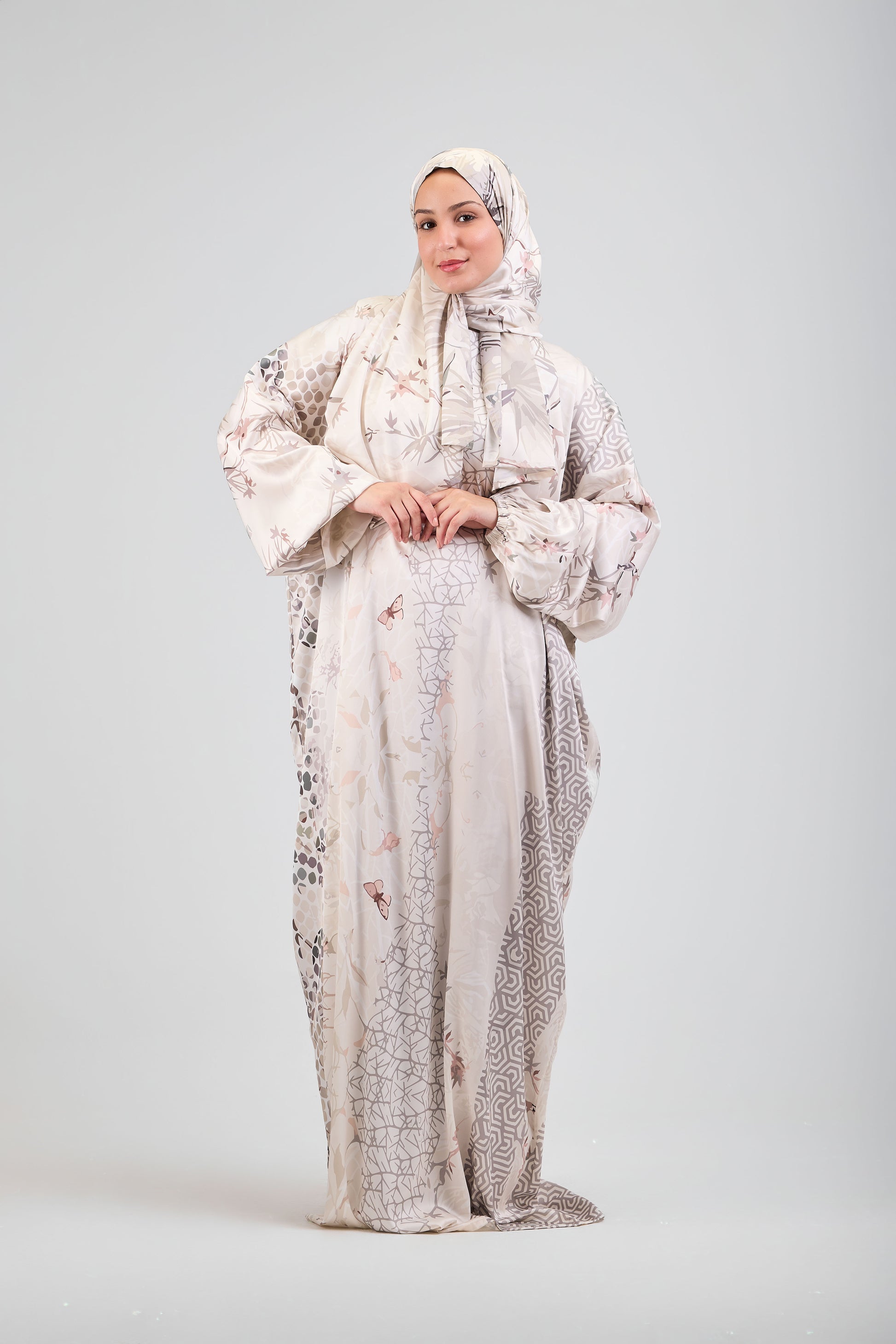 Bariq printed satin