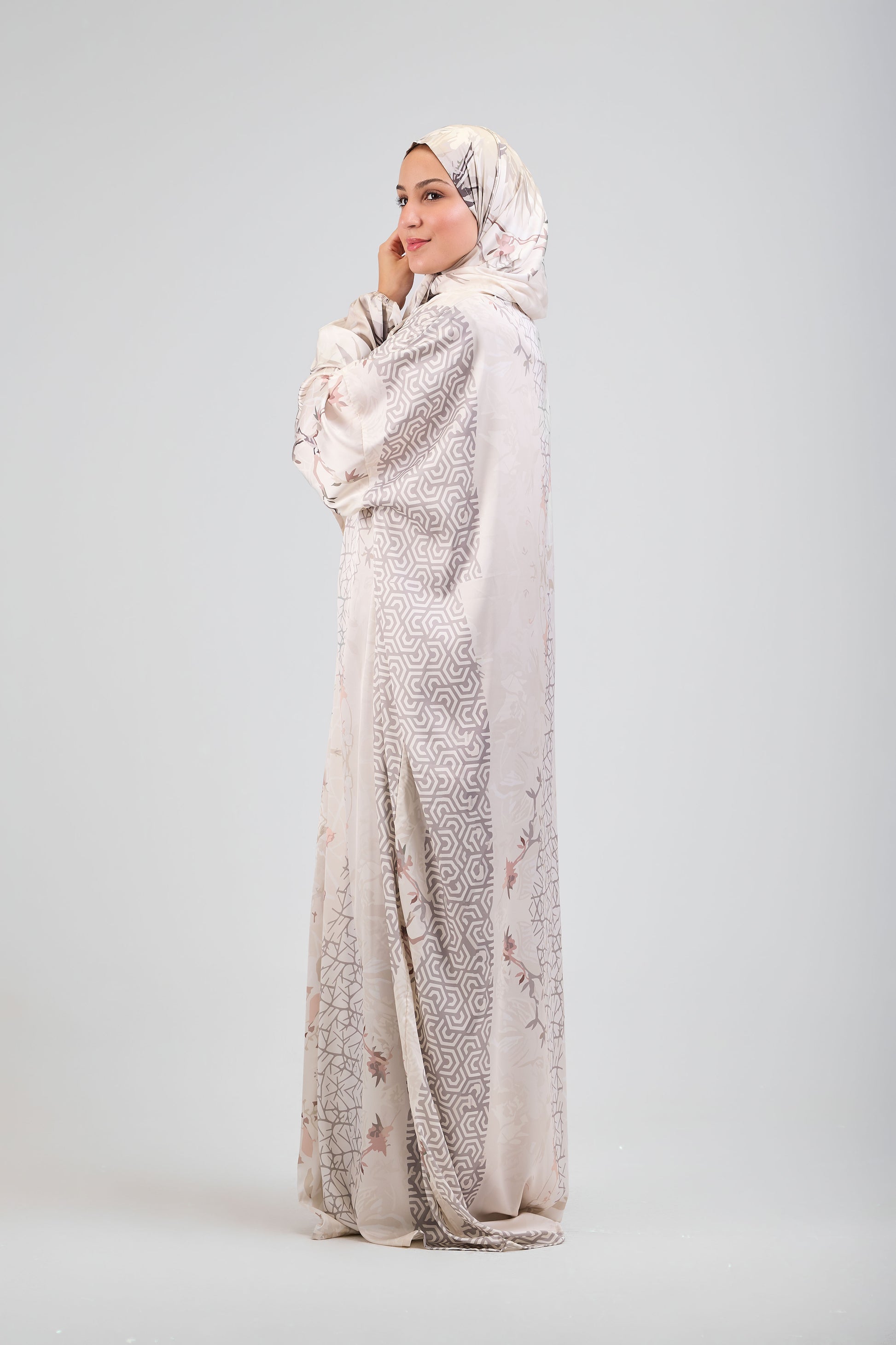 Bariq printed satin