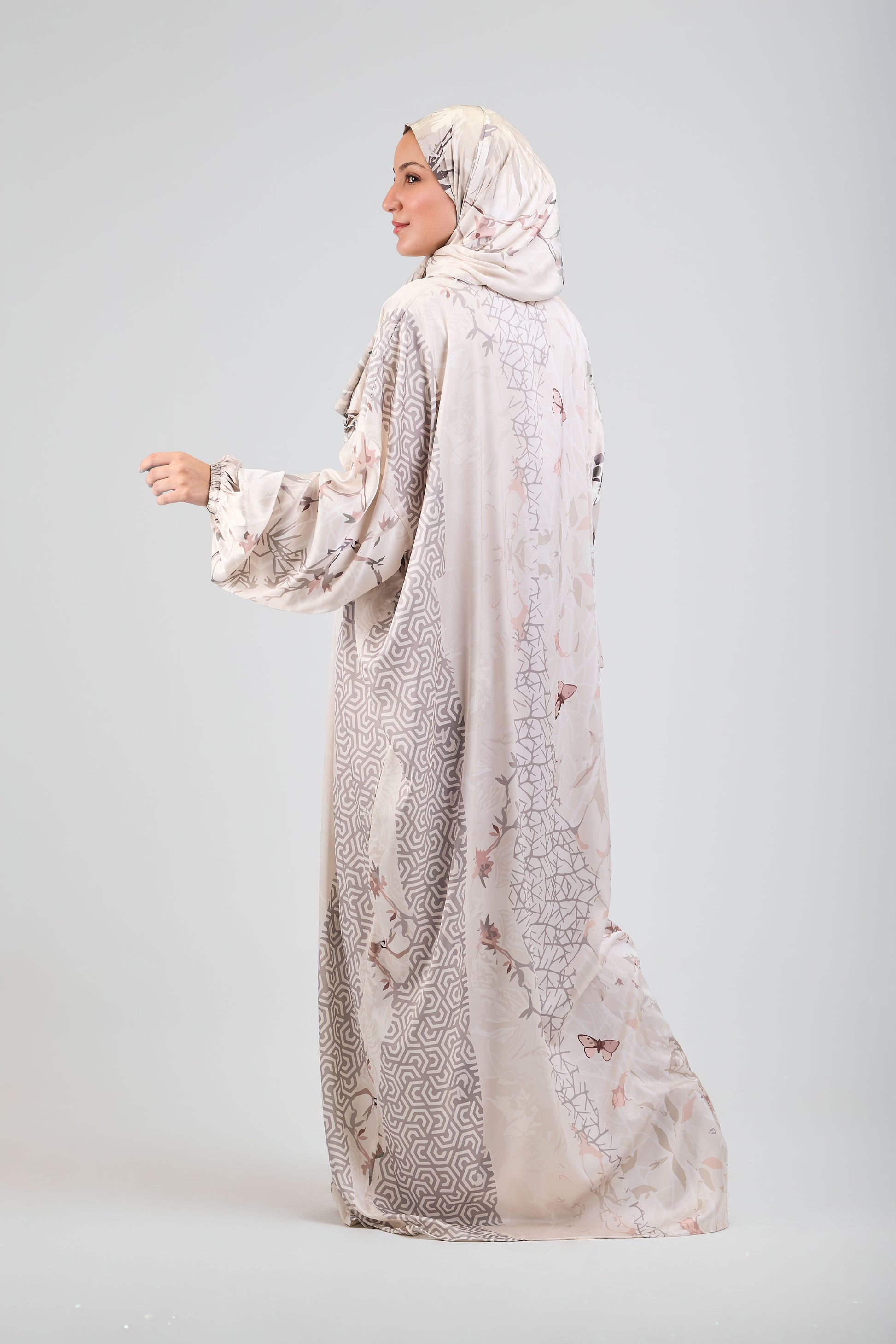 Bariq printed satin