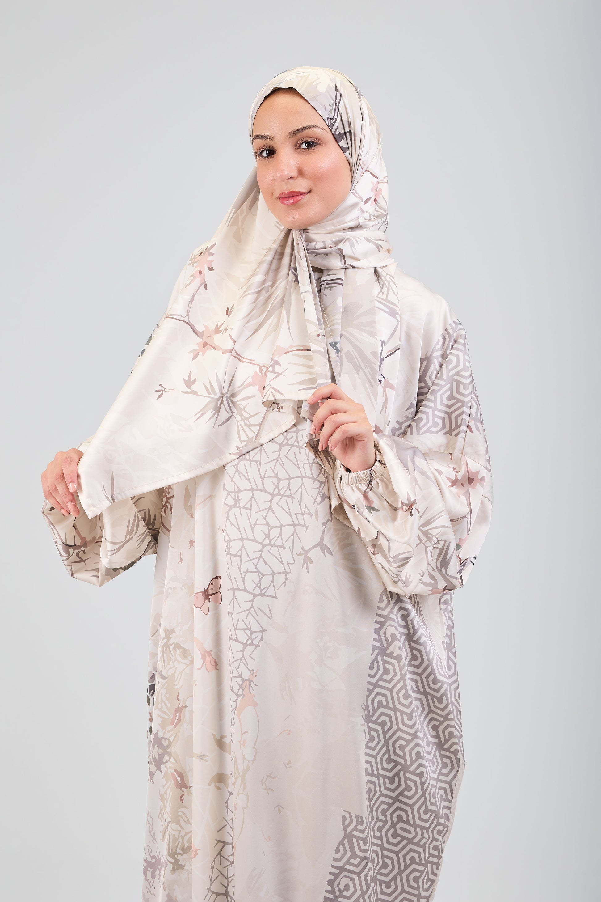 Bariq printed satin