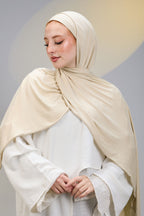 Cream Scarf with Bandana