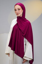 Burgundy Scarf with Bandana