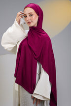 Burgundy Scarf with Bandana