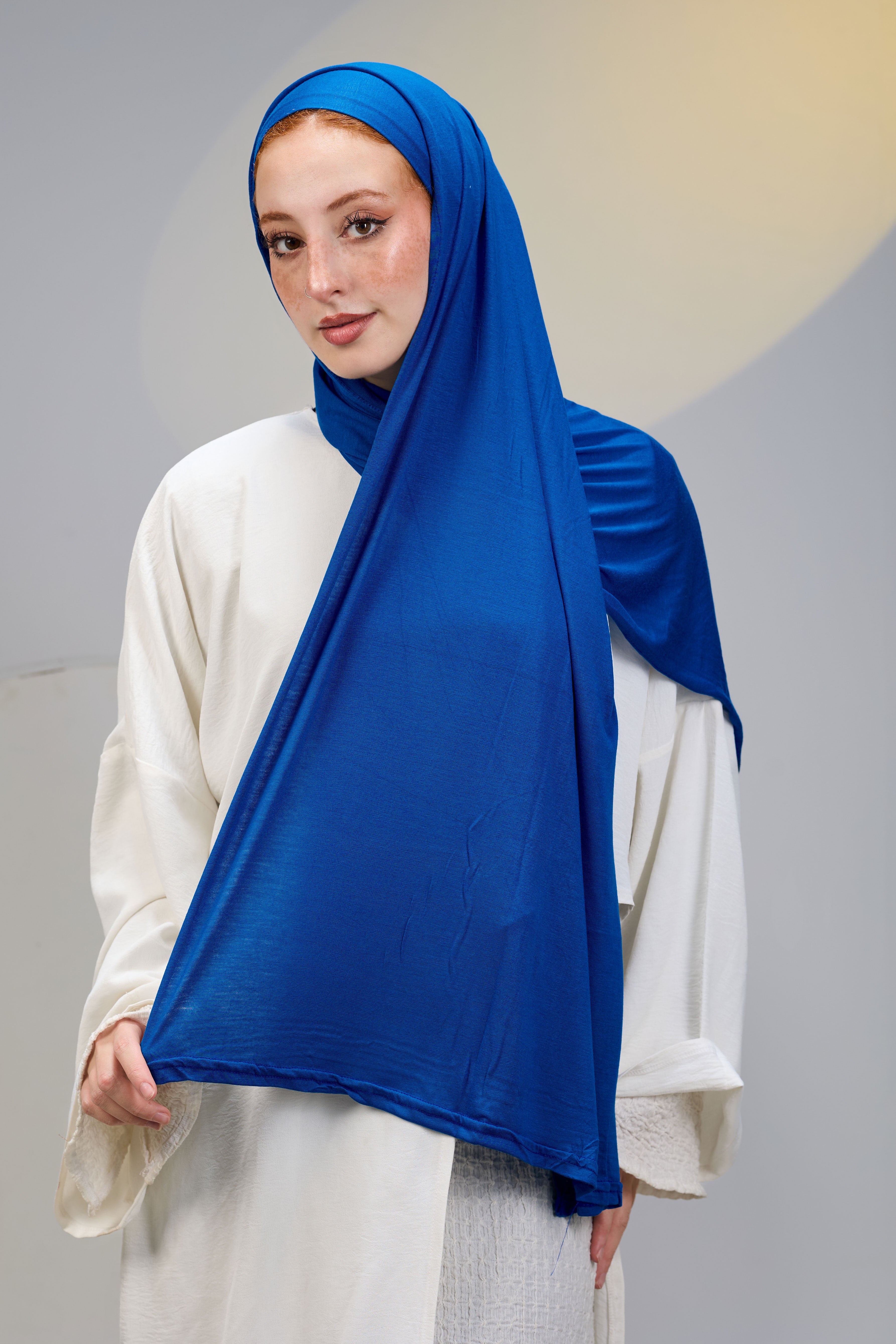 Blue Scarf with Bandana