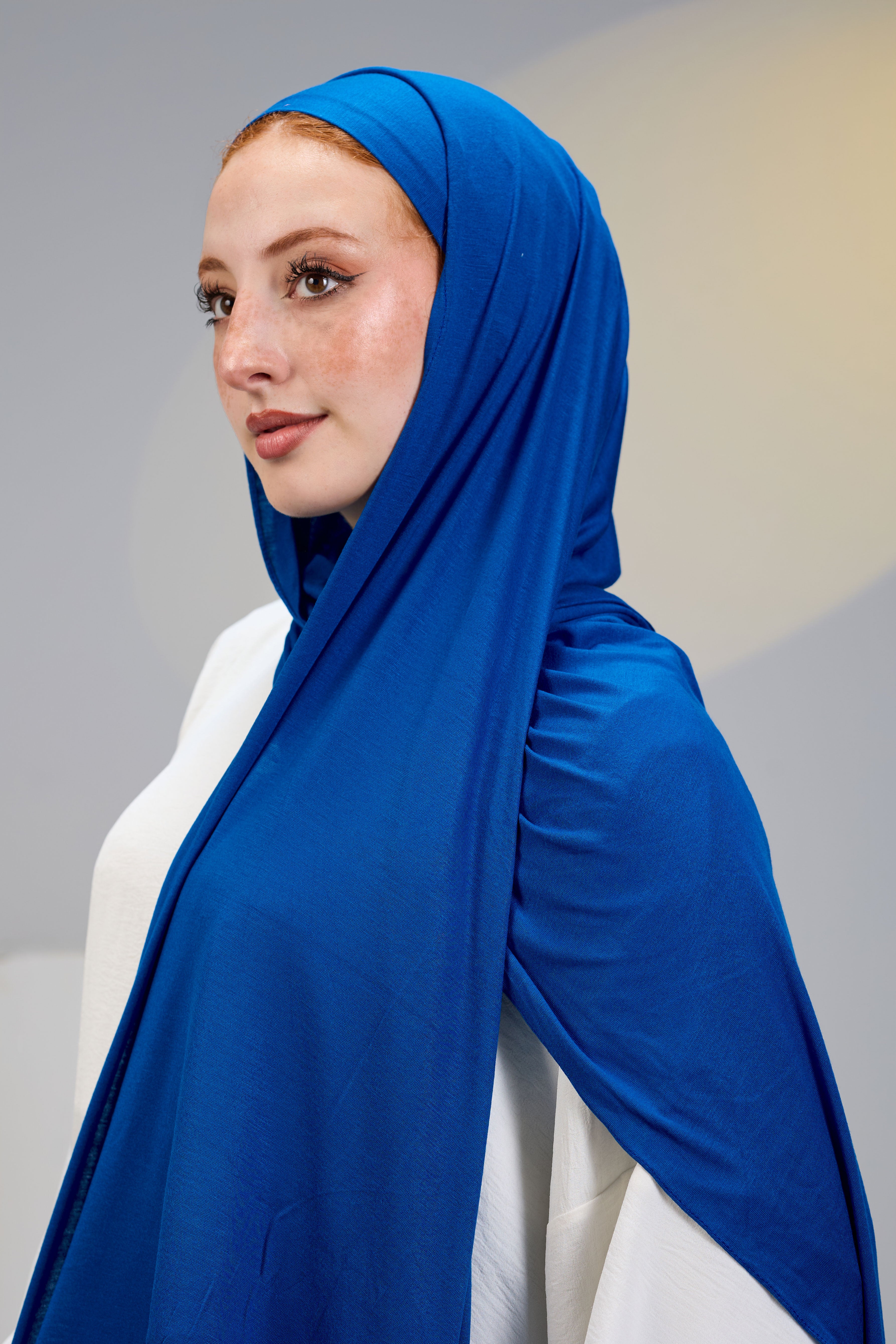 Blue Scarf with Bandana