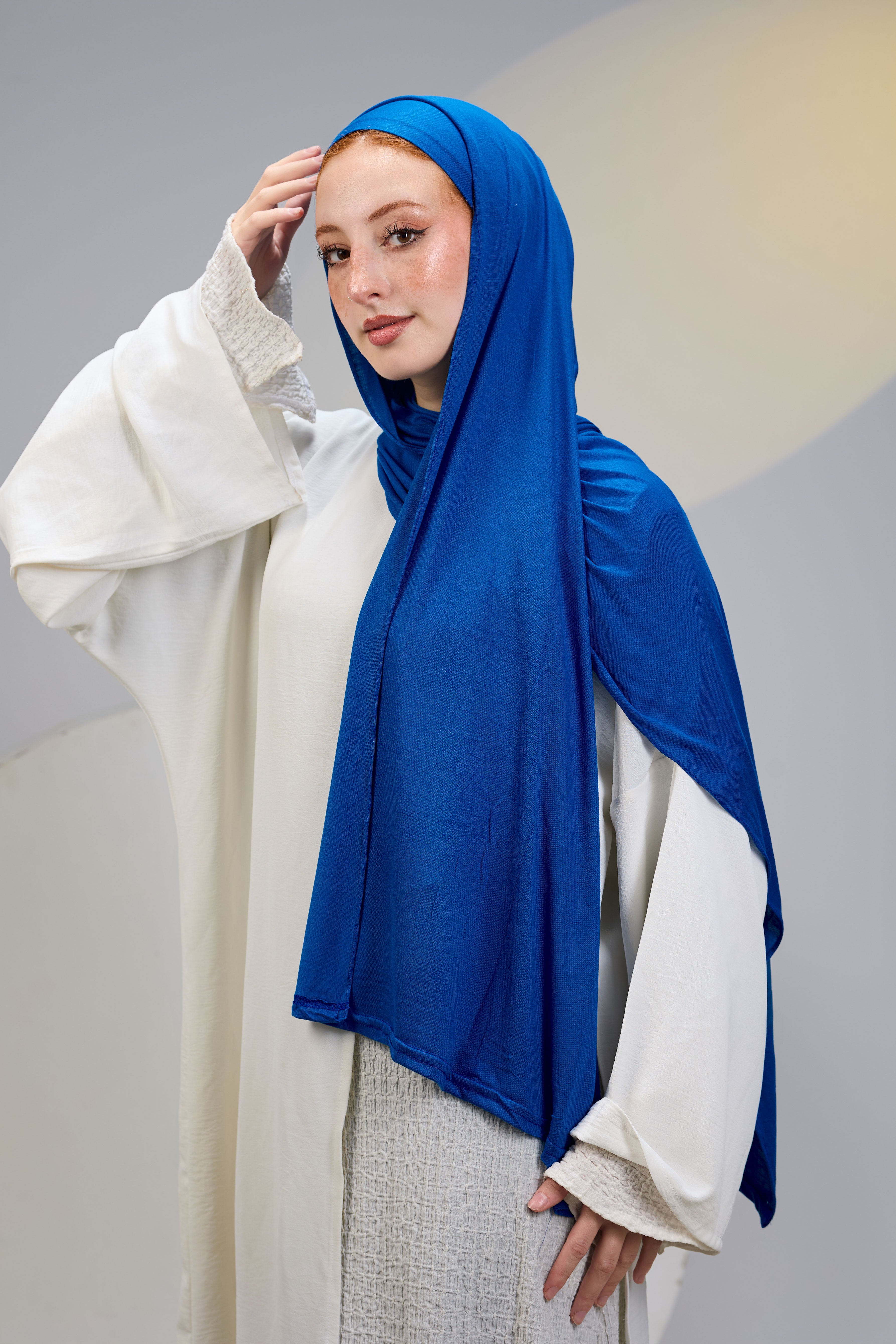 Blue Scarf with Bandana