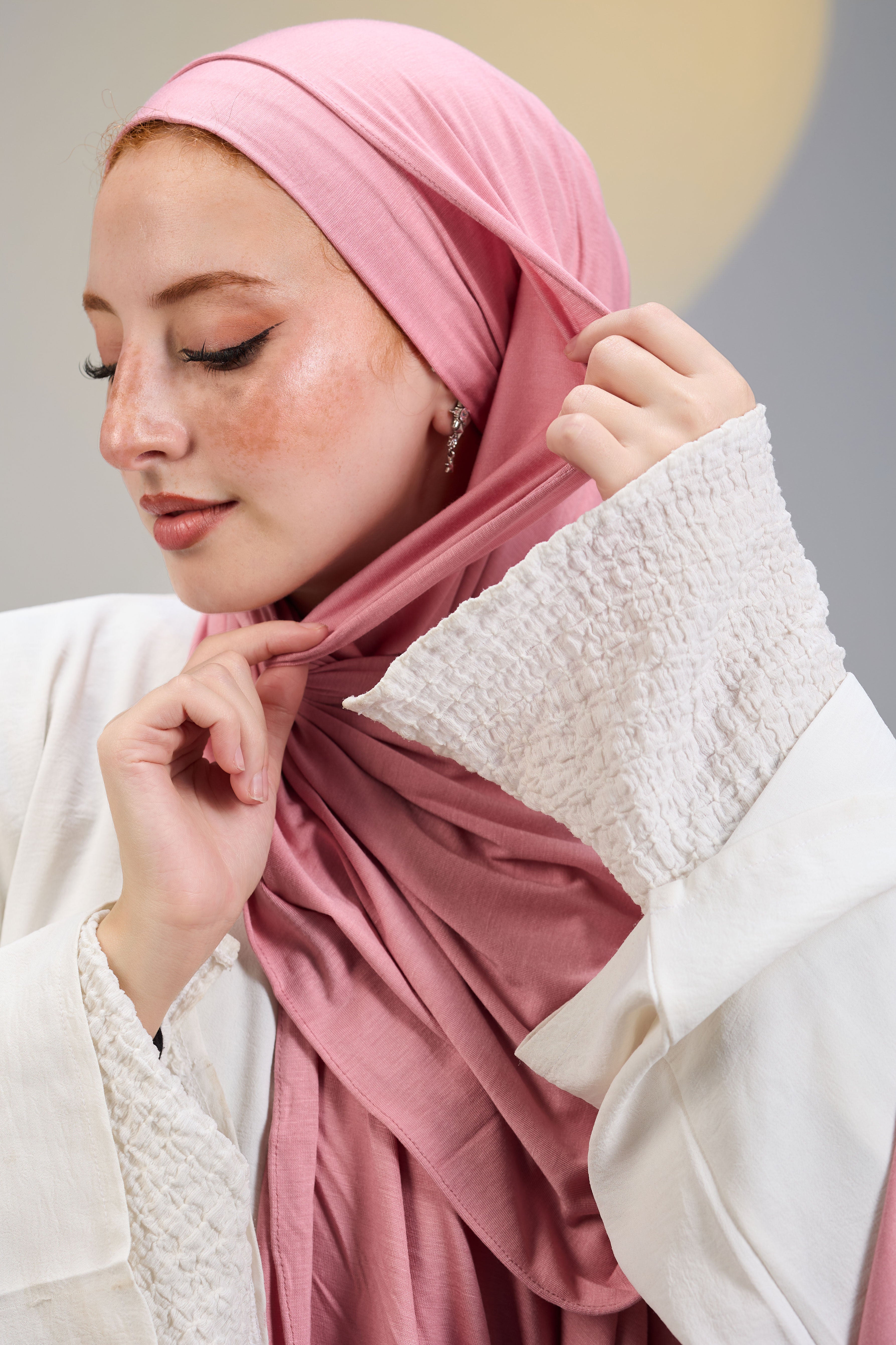 Blush Scarf with Bandana