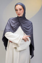 Grey Scarf with Bandana