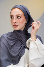 Grey Scarf with Bandana